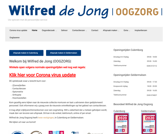 Wilfred de Jong Oogzorg Logo